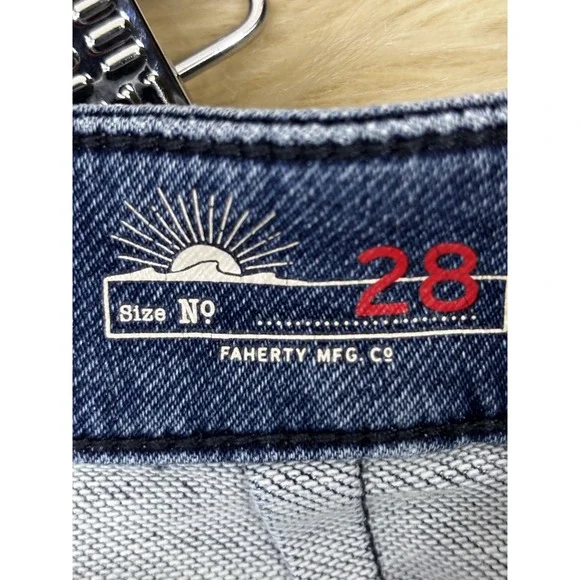 Faherty Riverton Wide Leg Pant 28 High Rise Stretch Terry Casual Luxe Chic - Picture 8 of 9